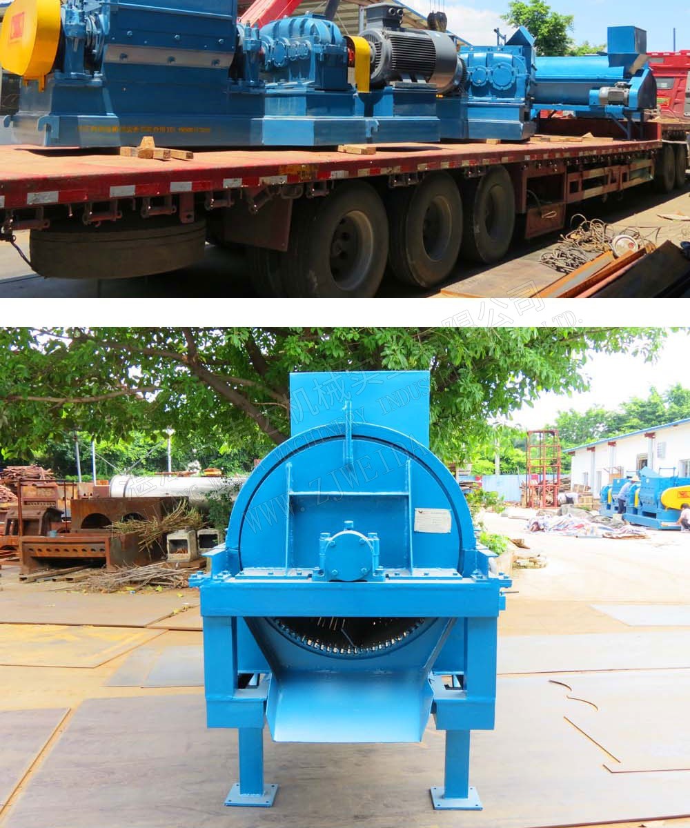 Mud rubber pre-cleaning machine